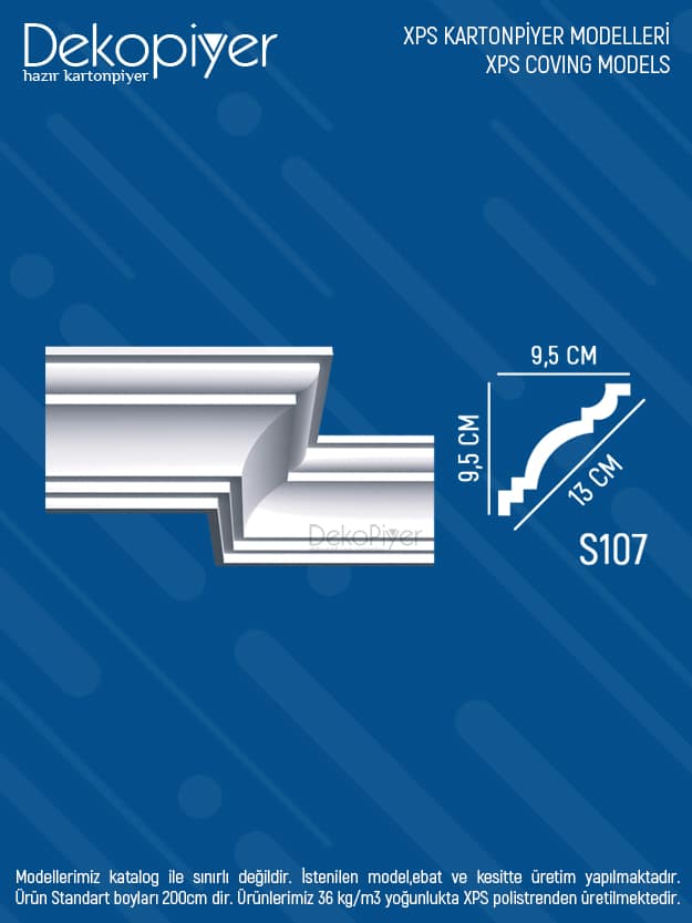 s107 xps stropiyer kartonpiyer