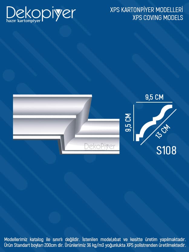 s108 xps stropiyer kartonpiyer